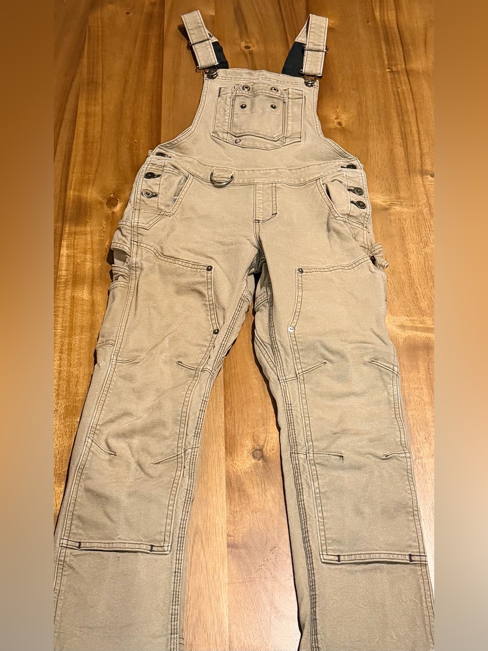 Dovetail Workwear Freshley Overalls Women's Size 2 / 28 Saddle Brown Canvas